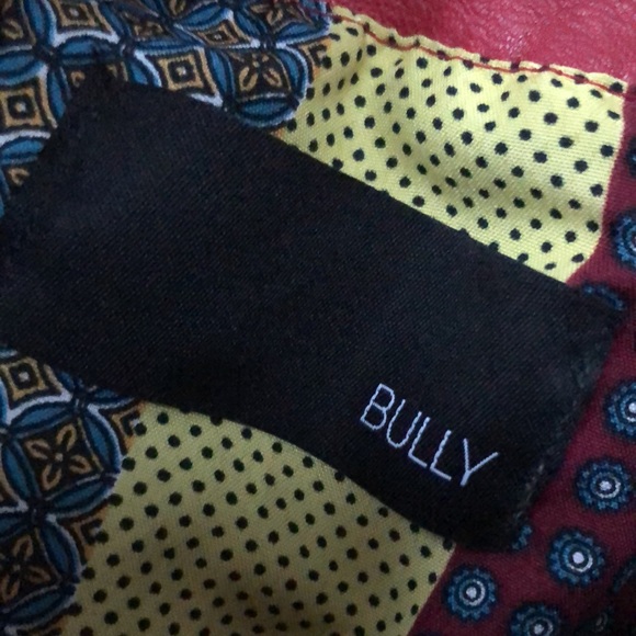 Bully Italian genuine leather made in Italy red jacket 42 - Picture 4 of 13